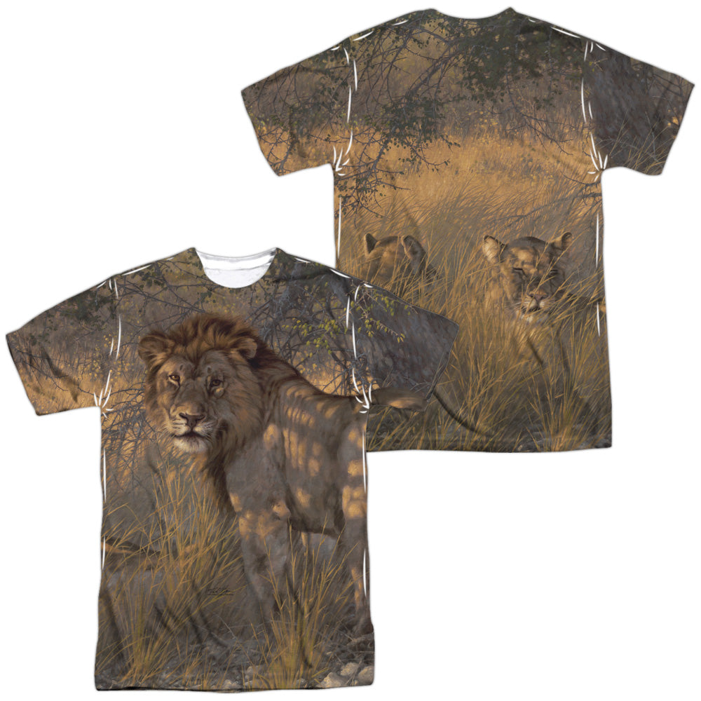 WILD WINGS/LADIES & GENTLEMAN (FRONT/BACK PRINT) - S/S ADULT POLY CREW - MULTI