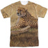 WILD WINGS/AFRICAN CATS (FRONT/BACK PRINT) - S/S ADULT POLY CREW - MULTI