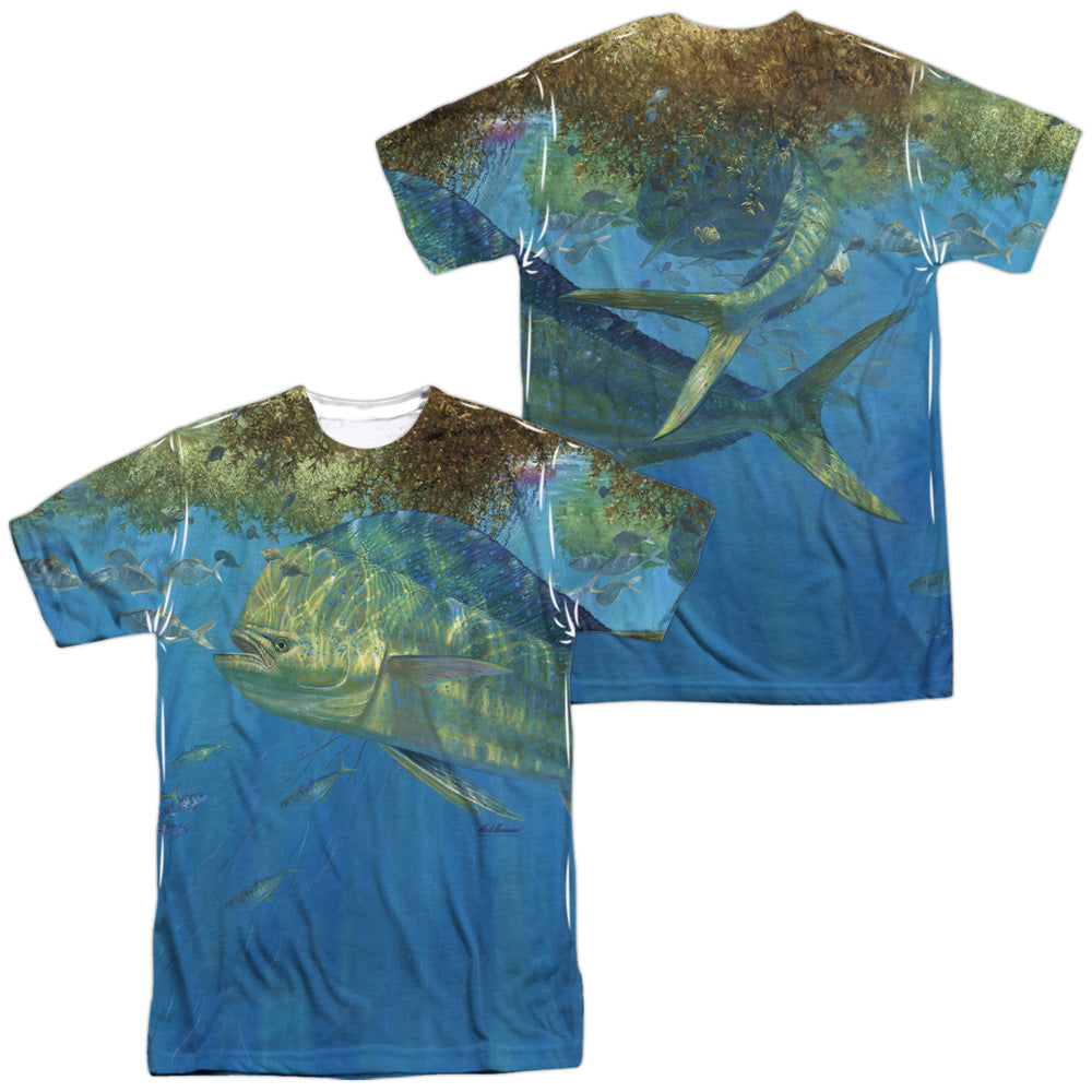 WILD WINGS/UNINVITED (FRONT/BACK PRINT) - S/S ADULT POLY CREW - MULTI