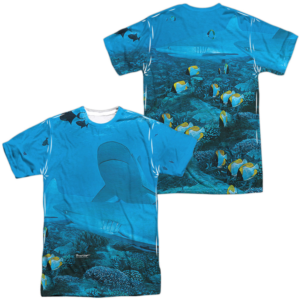 WILD WINGS/FRENZY (FRONT/BACK PRINT) - S/S ADULT POLY CREW - MULTI