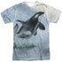 WILD WINGS/TEEMING WATERS (FRONT/BACK PRINT) - S/S ADULT POLY CREW - MULTI