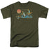 WILD WINGS/THREE DUCKS - S/S ADULT 18/1 - MILITARY GREEN