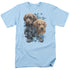 WILD WINGS/PUPPY PILE - S/S ADULT 18/1 - LIGHT BLUE