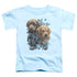 WILD WINGS/PUPPY PILE - S/S TODDLER TEE - LIGHT BLUE