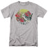 WILD WINGS/KITTEN FLOWERS - S/S ADULT 18/1 - ATHLETIC HEATHER