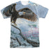 WILD WINGS/AMERICAN EAGLE (FRONT/BACK PRINT) - S/S ADULT POLY CREW - MULTI