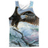 WILD WINGS/AMERICAN EAGLE (FRONT/BACK PRINT) - ADULT POLY TANK TOP - MULTI
