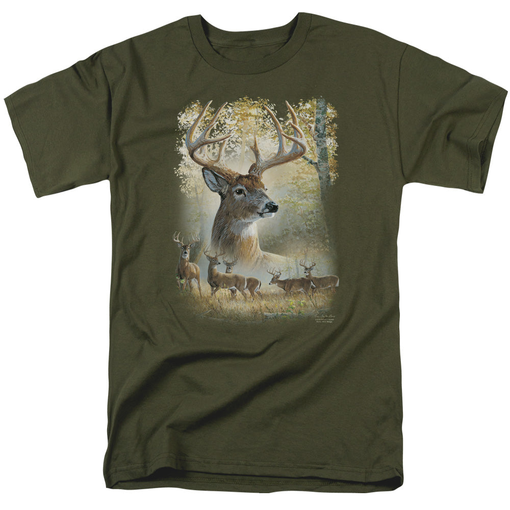 WILD WINGS/BUCKS - S/S ADULT 18/1 - MILITARY GREEN