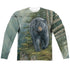 WILD WINGS/BLACK BEAR (FRONT/BACK PRINT) - L/S ADULT POLY CREW  - MULTI