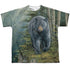 WILD WINGS/BLACK BEAR (FRONT/BACK PRINT) - S/S YOUTH POLY CREW - MULTI