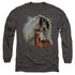 WILD WINGS/PAINTED HORSES - L/S ADULT 18/1 - CHARCOAL