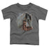 WILD WINGS/PAINTED HORSES - S/S TODDLER TEE - CHARCOAL