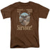 WILD WINGS/SURVIVOR - S/S ADULT 18/1 - COFFEE