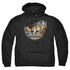 WILD WINGS/EVERYONE LOVES KITTY - ADULT PULLOVER HOODIE - BLACK