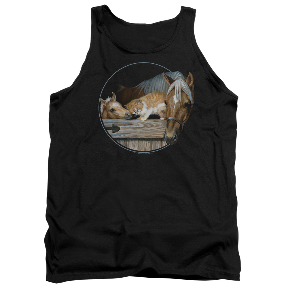 WILD WINGS/EVERYONE LOVES KITTY - ADULT TANK - BLACK