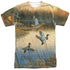 WILD WINGS/DUCKS OVER WATER (FRONT/BACK PRINT) - S/S ADULT POLY CREW - MULTI
