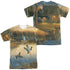 WILD WINGS/DUCKS OVER WATER (FRONT/BACK PRINT) - S/S ADULT POLY CREW - MULTI