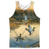 WILD WINGS/DUCKS OVER WATER (FRONT/BACK PRINT) - ADULT POLY TANK TOP - MULTI