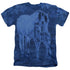 WILD WINGS/MOTHERS LOVE (FRONT/BACK PRINT) - ADULT HEATHER - LIGHT BLUE
