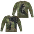 WILD WINGS/MOMS NEVER FAR (FRONT/BACK PRINT) - L/S ADULT POLY CREW  - MULTI
