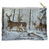 WILD WINGS/SNOWY DEER - STRAIGHT BOTTOM ACCESSORY POUCH