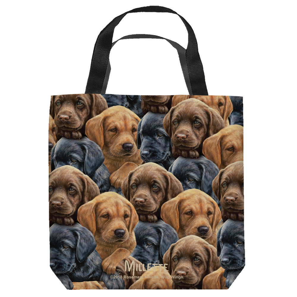 WILD WINGS/PUPPIES - TOTE BAG