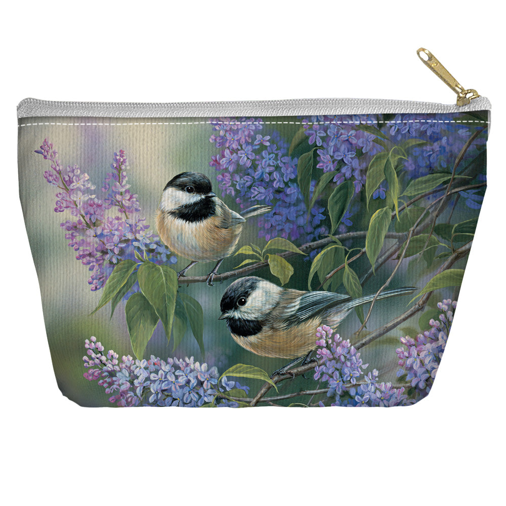 WILD WINGS/CHICKADEES - T-BOTTOM ACCESSORY POUCH