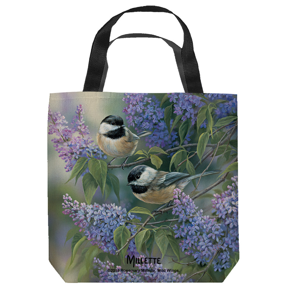 WILD WINGS/CHICKADEES - TOTE BAG