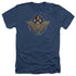 WONDER WOMAN MOVIE/POWER STANCE AND EMBLEM - ADULT HEATHER - NAVY