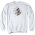 WONDER WOMAN MOVIE/FIGHT FOR JUSTICE - ADULT CREWNECK SWEATSHIRT - WHITE