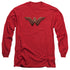 WONDER WOMAN MOVIE/WONDER WOMAN LOGO -  L/S ADULT 18/1  - RED