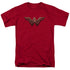 WONDER WOMAN MOVIE/WONDER WOMAN LOGO - S/S ADULT 18/1 - CARDINAL