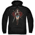 WONDER WOMAN MOVIE/WARRIOR - ADULT PULLOVER HOODIE - BLACK
