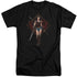 WONDER WOMAN MOVIE/WARRIOR - S/S ADULT TALL 18/1 - BLACK