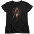 WONDER WOMAN MOVIE/WARRIOR - S/S WOMENS TEE - BLACK