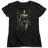 WONDER WOMAN MOVIE/ARMED AND DANGEROUS - S/S WOMENS TEE - BLACK