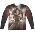 WONDER WOMAN MOVIE/PROTECTOR OF HUMANITY (FRONT/BACK PRINT) - L/S ADULT POLY CREW  - MULTI