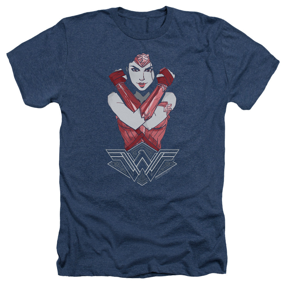 WONDER WOMAN MOVIE/AMAZON - ADULT HEATHER - NAVY