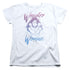 WONDER WOMAN MOVIE/RETRO STANCE - S/S WOMENS TEE - WHITE