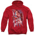 WONDER WOMAN MOVIE/AMERICAN HERO - ADULT PULLOVER HOODIE - RED
