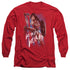 WONDER WOMAN MOVIE/AMERICAN HERO -  L/S ADULT 18/1  - RED