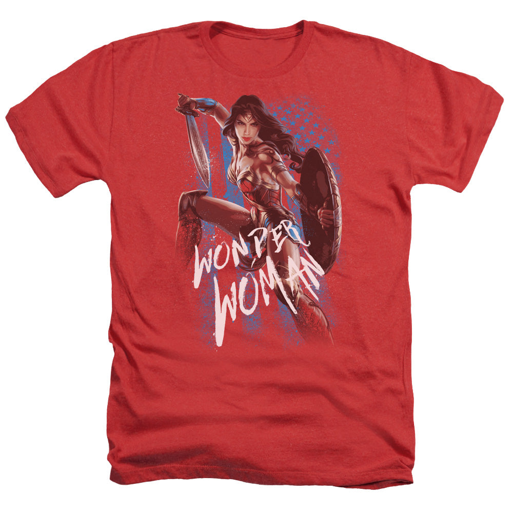 WONDER WOMAN MOVIE/AMERICAN HERO - ADULT HEATHER - RED