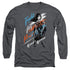 WONDER WOMAN MOVIE/FIGHT FOR PEACE -  L/S ADULT 18/1  - CHARCOAL
