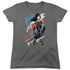 WONDER WOMAN MOVIE/FIGHT FOR PEACE - S/S WOMENS TEE - CHARCOAL