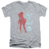 WONDER WOMAN MOVIE/FREEDOM FIGHT - S/S ADULT V-NECK 30/1 - ATHLETIC HEATHER