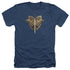 WONDER WOMAN MOVIE/SWORD EMBLEM - ADULT HEATHER - NAVY