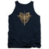 WONDER WOMAN MOVIE/SWORD EMBLEM - ADULT TANK - NAVY