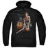 WONDER WOMAN MOVIE/FIERCE - ADULT PULLOVER HOODIE - BLACK