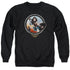 WONDER WOMAN MOVIE/BATTLE POSE - ADULT CREWNECK SWEATSHIRT - BLACK