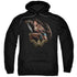 WONDER WOMAN MOVIE/FIGHT - ADULT PULLOVER HOODIE - BLACK